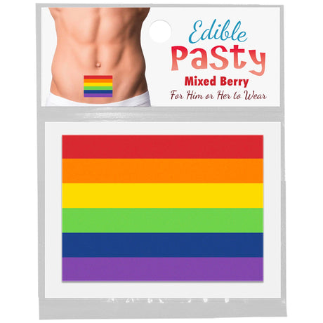 Kheper Games Rainbow Pride Edible Body Pasty packaging with rainbow design for playful celebrations.