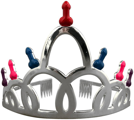 Kheper Games Naughty Tiara Bride To Be Costume Accessory featuring colorful design for bachelorette parties.