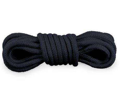 Kink Curious Bondage Rope Black, soft yet strong bondage rope for restraint play.