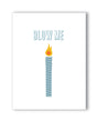 Image of the Blow Me Birthday Naughty Greeting Card featuring a playful candle illustration.
