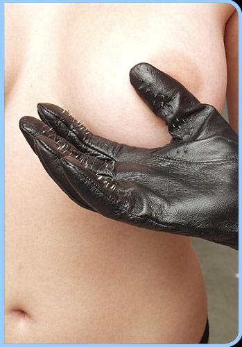 Vampire Gloves Leather Small enhancing sensation play with unique tactile stimulation.
