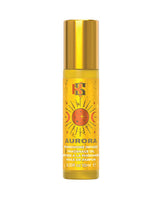 Kama Sutra Celestial Pheromone Roll on Fragrance Oil Aurora 10 ml in a stylish golden bottle.
