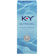 KY Ultra Gel 1.5 Oz Water Based Personal Lubricant packaging with a silky smooth design.