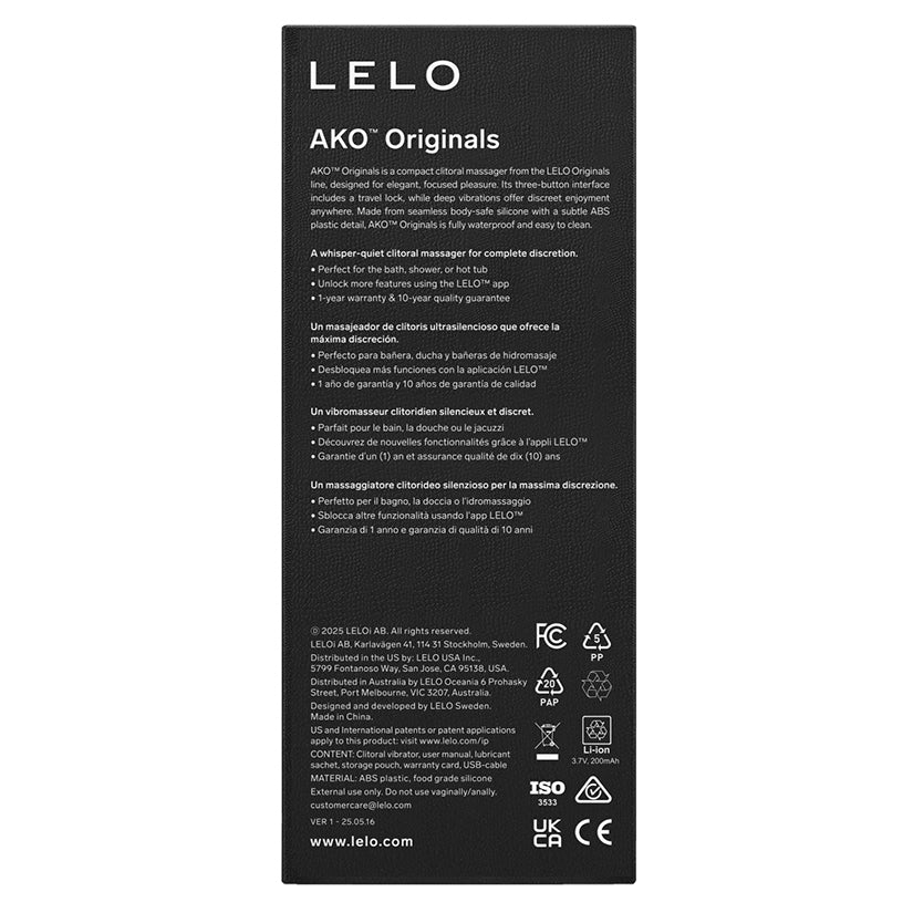 LELO AKO Originals Clitoral Vibrator