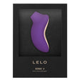 Lelo Sona 2 Sonic Clitoral Massager Purple in sleek packaging, showcasing its unique design and vibrant color.