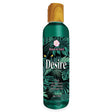 Desire Pheromone Massage Oil Pink Grapefruit 4 Oz bottle with floral and tropical design.
