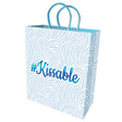 Little Genie kissable Blue Pastel Gift Bag with elegant design and blue handles.