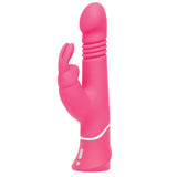 Happy Rabbit Thrusting Rechargeable Silicone Realistic Rabbit Vibrator Pink
