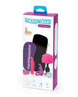 Happy Rabbit Couples Pleasure Kit 7 Piece Black packaging showcasing playful adult toys and accessories.