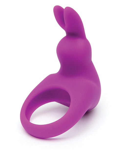 Happy Rabbit Couples Pleasure Kit 7 Piece Black - close-up of a playful purple rabbit-shaped toy.