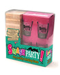 Smash Party Sexy Activity Drinking Game packaging with blocks and shot glasses for adults.