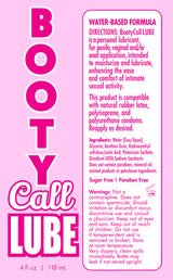 Booty Call Sex Pack Anal Numbing Gel Lube Kit, water-based personal lubricant for intimate comfort and pleasure.