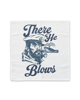 Cleanie Genie Seamen Rags Novelty Clean-Up Set featuring humorous sailor graphic with text 'There He Blows'