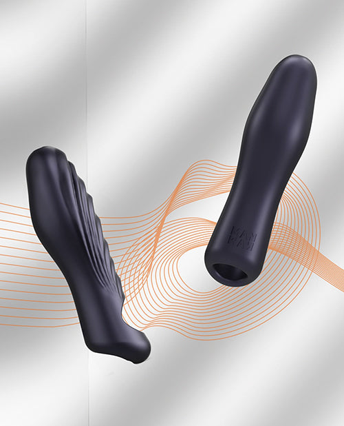 Manwan RYZER Penis Sleeve Black Plum designed for enhanced pleasure with ultra-soft liquid silicone.