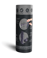 Manwan RYZER Penis Sleeve Black Plum packaging showing usage instructions and features.