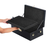 Strap On Me Le Coffret Prestige Lock Case with elegant velvet interior and removable tray.