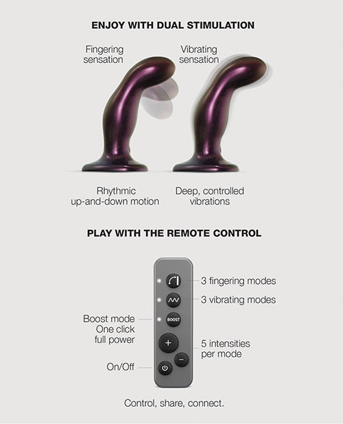 Strap On Me Fingering & Vibrating Dildo Purple - Image 4