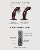 Strap On Me Fingering & Vibrating Dildo Purple - Image 4