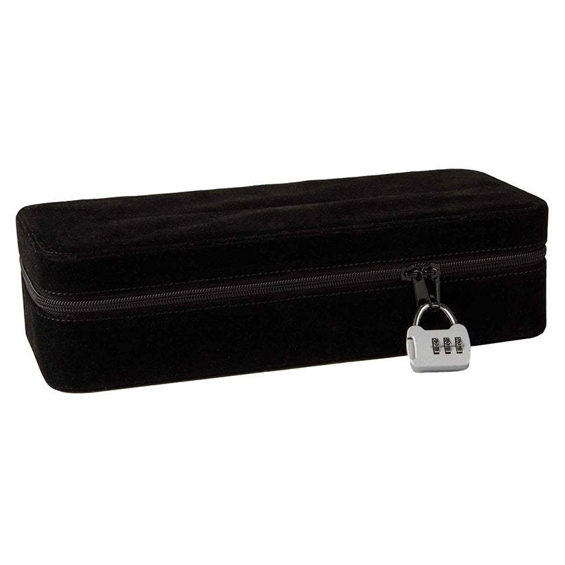 Love To Love Secret Box V2 Toy Storage Case Black with lock, elegant design for discreet storage of intimate items.