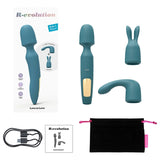 Love to Love R-evolution Rechargeable 3-in-1 Wand Vibrator Blue