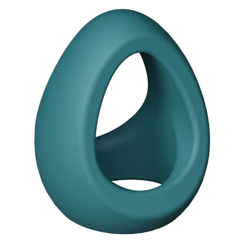 Love to Love Flux Ring Silicone Cock & Ball Ring Teal Me