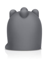 Le Wand Shiatsu Deep Tissue Massage Attachment Grey view showcasing its unique design and targeted pressure points.