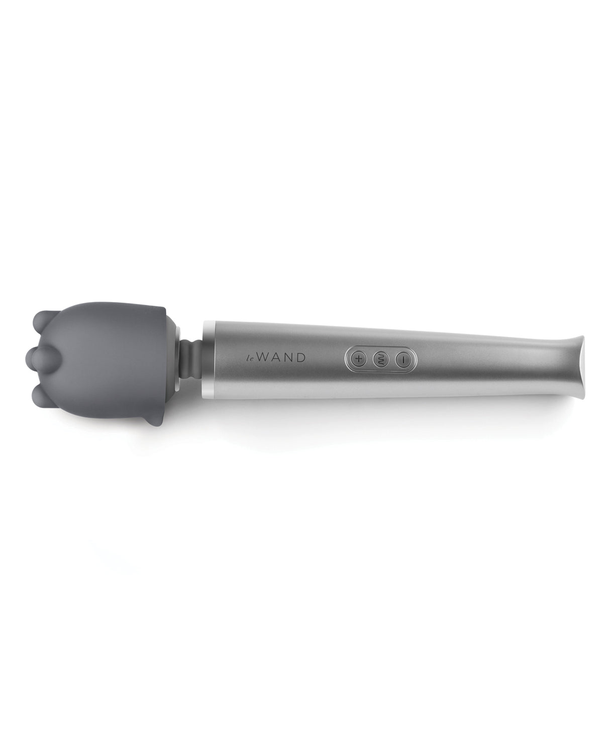 Le Wand Shiatsu Deep Tissue Massage Attachment Grey for targeted muscle relief and deep vibrations.