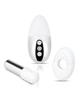 Le Wand Little Pleasures 6 Piece Kit Chrome featuring mini-vibes in sleek design and special edition chrome finish.