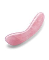 Le Wand Crystal G-Wand Stimulator Rose Quartz elegantly designed for G-spot stimulation.