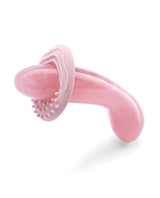 Le Wand Crystal G-Wand Stimulator Rose Quartz, curved design for G-spot stimulation.