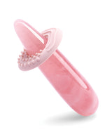 Le Wand Crystal Wand Rose Quartz Dildo designed for mindful self-care and sensual pleasure.