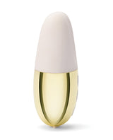Le Wand Double Vibe Rechargeable Vibrator White Gold, a compact luxury vibrator for dual stimulation.