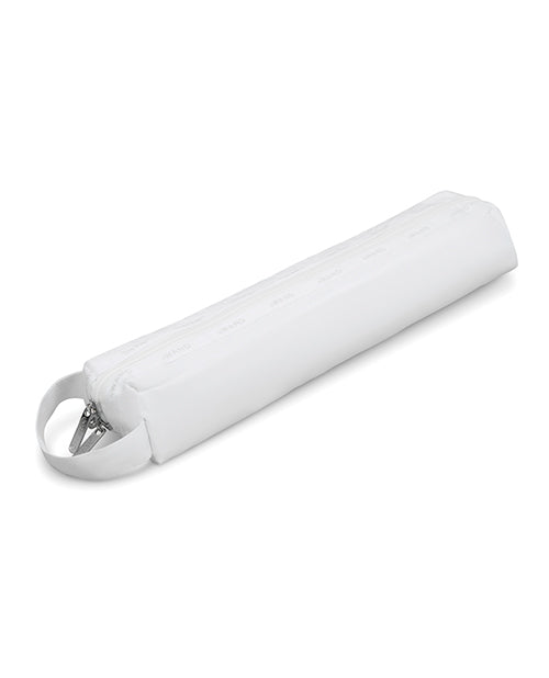 Le Wand Classique Storage Bag Large shown in white, designed for discreet and clean storage of wand essentials.