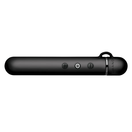 Le Wand Chrome Baton Vibrator Black with intuitive controls and sleek design for satisfying performance.