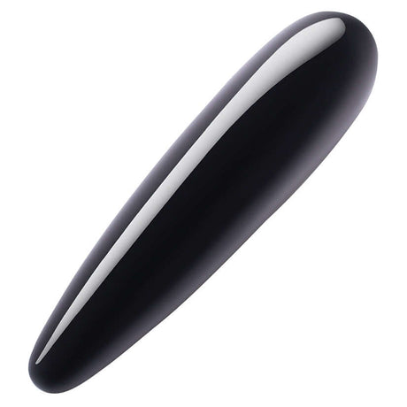 Le Wand Crystal Wand Black Obsidian Probe sleek black design for sensual pleasure and internal stimulation.
