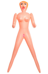 Becky the Beginner Babe Inflatable Love Doll in a standing pose with three love holes.