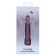 Maia Flora Fiercely Powerful Bullet Vibrator Burgundy in elegant packaging with floral design.