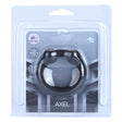 Maia Axel Liquid Silicone Metal Reinforced Super Stretch C-Ring in packaging, designed for comfort and intense results.