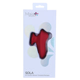 Maia Sola Thumping Massager Red packaging showcasing the 10-function silicone massager design.