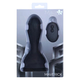 Maia Maverick Remote Control Vibrating Inflatable Anal Plug packaging with remote control.