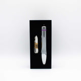 Like A Kitten Fly Me to the Moon Metal Vibrator in sleek packaging with charging cable.