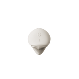 Zalo Mochi Massager Ivory White top view, showcasing its sleek design and dual-head stimulation features.