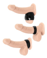 Maxtasy Performance Rings Black Set of 3 showcasing stretchy cock rings for enhanced pleasure and performance.
