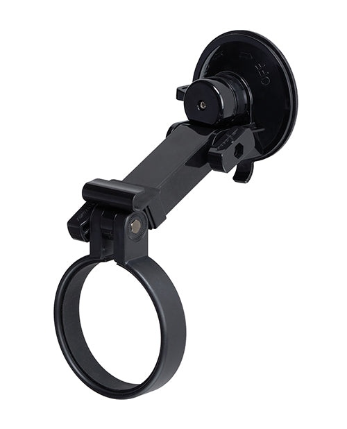 Maxtasy Suction Mount Stroker Holder Black providing hands-free play with its secure suction mount design.