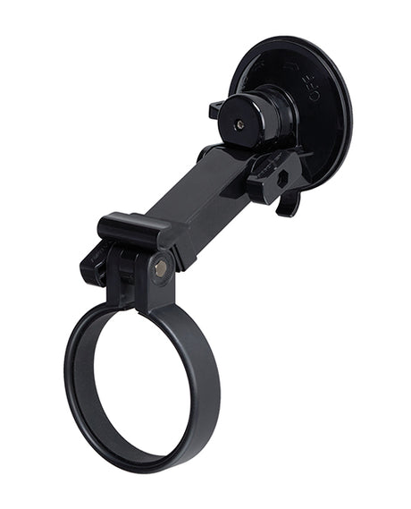Maxtasy Suction Mount Stroker Holder Black providing hands-free play with its secure suction mount design.