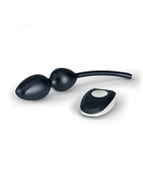 Mystim Jane Untamed Geisha Balls with remote, designed for pelvic floor exercises and customizable vibrations.
