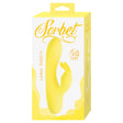 Product packaging of Sorbet Lemon Rabbit Vibrator Yellow showcasing its design and features.