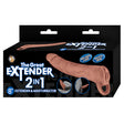 The Great Extender 2n1 Brown 8 inches, a versatile 8 inch extender and masturbator with realistic design.