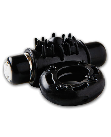 Nu Sensuelle Bullet Ring Vibrating Cock Ring Black for enhanced intimacy and stronger erections.