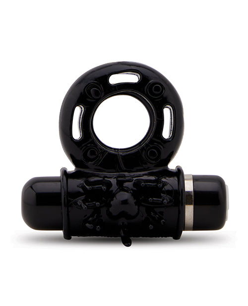 Nu Sensuelle Bullet Ring Vibrating Cock Ring Black is a couples ring with a removable bullet for enhanced pleasure.